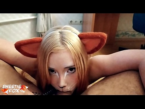 ❤️ Kitsune schluckt Schwanz und Sperma in ihrem Mund ️❌ Sex video bei uns ❌️